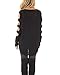 Ferbia Ladder Cut out Long Sleeve Knit Sweater Solid Jumper for Women