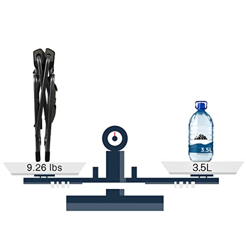 EVER ADVANCED Lightweight Folding Directors Chairs Outdoor, Aluminum