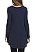 HOTOUCH Women Plus Size Solid Basic Flowy Tops Spring Tunic Blouse (Dark Blue L)