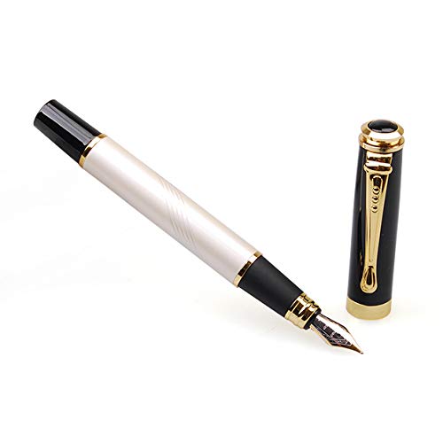 JINHAO Mother Of Pearl Superior Fountain Pen Art Black Cap Push Style Hot Sale