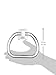 Franklin Brass D8017W Tuscan, Bath Hardware Accessory, Ceramics Towel Ring, White with Lucite Ring