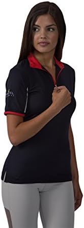 Charlotte UV Short Sleeve (Medium, Navy with Red, White)