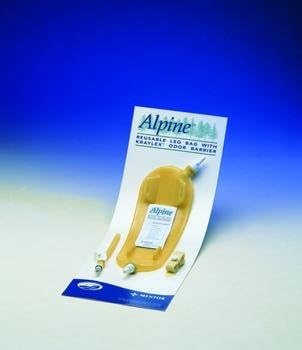 Alpine Reusable Leg Bag - Straight Port - 18 oz. - Medium - 14" x 4"