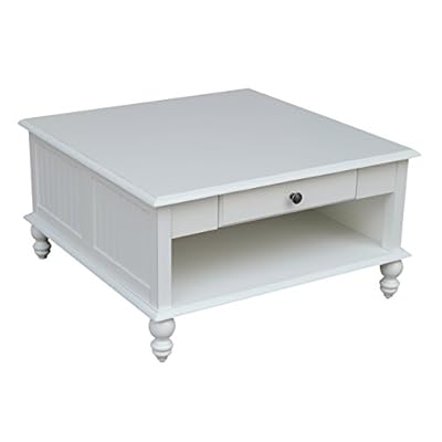International Concepts Cottage Coffee Table, Beach White 31XR4hebQpL