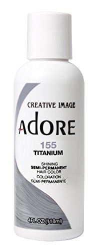 Adore Semi-Permanent Haircolor #155 Titanium 4 Ounce (118ml)