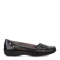 LifeStride Women's Diverse Flat, Black, 10 M US