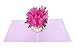 PopLife® Pink Roses Pop Up Mother's Day Card - 3D Happy Anniversary, Bouquet Pop Up, Valentine's Day Card, Happy Birthday, Engagement - for Mom, for Daughter, for Wife, for Sister