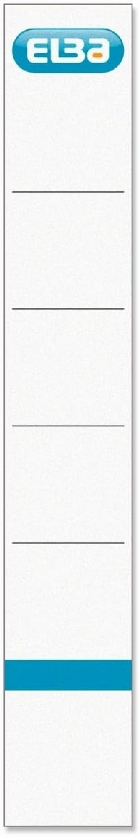 Elba 400039637 Einsteckrückenschilder for Folder Spine Width 5 CM with White Logo