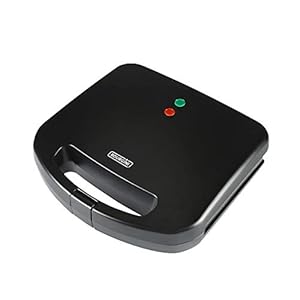 Bourgini Sandwich Maker XXL Toaster Black