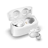 Wireless Earbuds, Bluetooth 5.0 wireless Headphones Deep Bass HiFi 3D Stereo Sound 35H Extended Playtime, Built-in Microphone with Portable Charging Case(White)