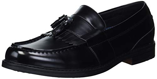 Nunn Bush Keaton Moc Toe Kiltie Tassel Loafers Black Polished 9.5 W (EE)