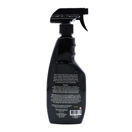 Marine 31 Mildew Stain Remover & Cleaner | Effective for Boats, Home, Patio, & Bathroom | Removes Mildew & Mold Stains | Powerful Cleaning Formula | 16oz