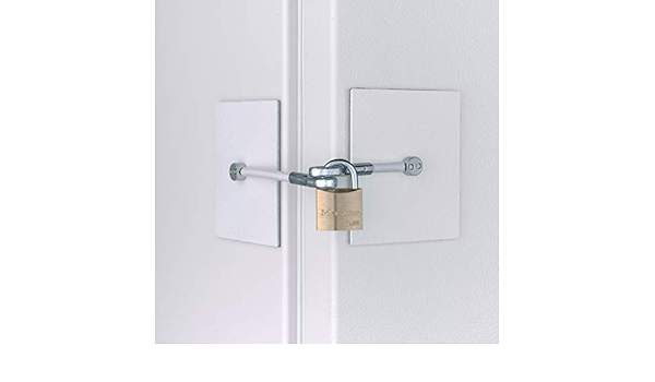 Candado para congelador de pecho, color blanco : Amazon.es ...