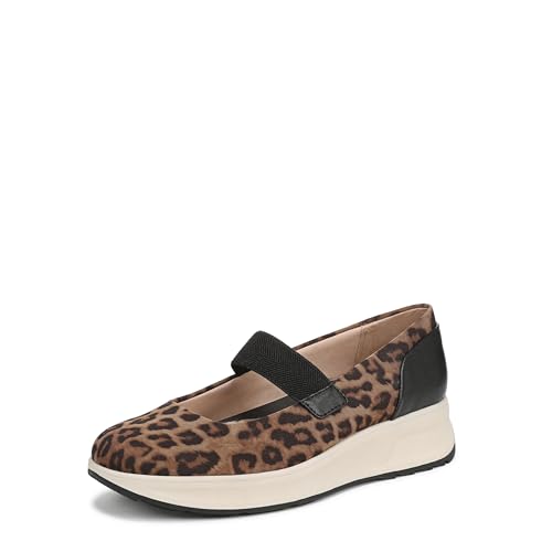 LifeStride Women's Reflection Mary Jane Flat Brown Leopard 11 W