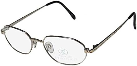 Paolo Gucci 8218 Mens/Womens Designer Full-rim Eyeglasses/Spectacles (50-18-140, Silver / Gold)