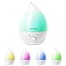 Purasense Ultrasonic Cool Mist Humidifier - Premium Air Humidifying Unit with Ultra-quiet Funcationality, Automatic Shut-off, Room Vaporizer, and LED Night Light w 1.3L capacity - 7+ Hours Use