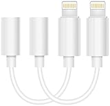 iPhone 7/7Plus Adapter Headphone Jack 2Pack,Kaluote Lightning to 3.5 mm Headphone Jack Adapter for iPhone 7/7 Plus Accessories (ios 10.3) White