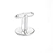 Yumei Jewelry 20 Pcs 15mm Bezel Round Shaped Silver Plated Copper Cuff Link Blanks Backs for Jewelry Findings