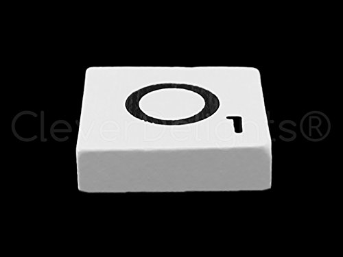 100 Wood Scrabble Tiles - White Color - Complete Set - Game Replacement Crafts Weddings Scrapbooking