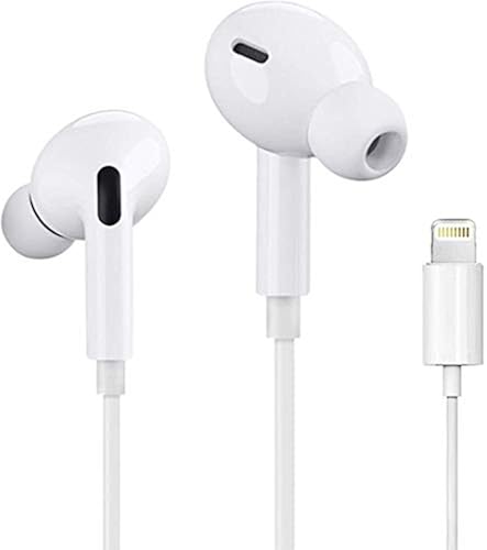 Apple Earbuds with Lightning Wired Headphones [Apple MFI Certified], iPhone  Lightning Connector, Compatible with iPhone 13/12/SE/11/XR/XS/X/7/7 Plus