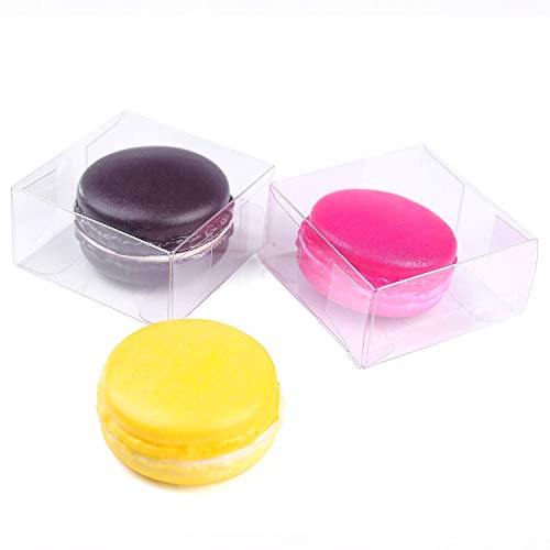 50PCS Plastic Clear Single Macaron Box Party Favor Bakery Boxes Buy