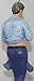 December Diamonds Denim Handsome Young Merman Pulling up his Polo Shirt to Reveal Boxers with DD on the Front, and Amazing 6 pack Abs-School Boy Handsome & Innocence.Denim is Handpainted & Gift Boxed Limited Edition