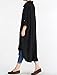 Mordenmiss Women's New Hi-Low Hem Plus Size Dresses with Pockets Black