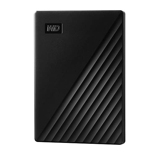 WD My Passport externe Festplatte 1 TB (mobiler Speicher, schlankes Design, herunterladbare Software, automatische Backups, Passwortschutz) Schwarz - auch kompatibel mit PC, Xbox und PS4, 1 Stück