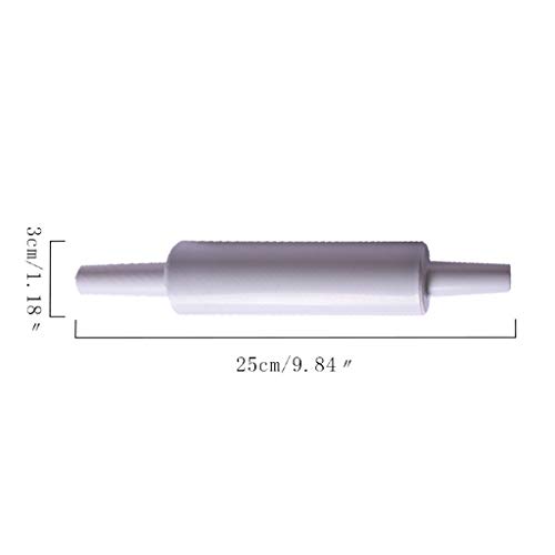 image for KESEELY Plastic Rolling Pin Embossing Baking Pastry Roller Decorating 