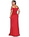 LALAGEN Women's Plus Size Off Shoulder Long Formal Party Dress Evening Gown Red XXXL