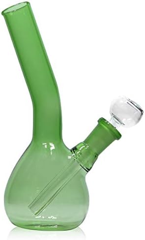 7 inch Glass Water Vases Set of 3, Best Gift for a Friend (Green)