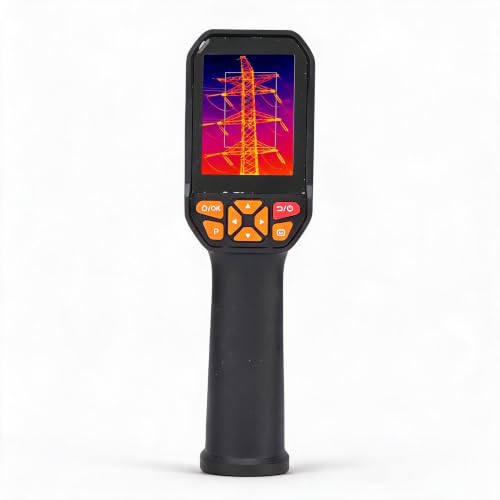 Cámara Termográfica Portátil, Resolución 120x90, Rango 20°C a 550°C, 84GB Almacenamiento, para Construcción y Maquinaria Eléctrica