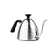 Pour Over Coffee Kettle w/Thermometer for Tea & Coffee Making – Stainless Steel – Slim Gooseneck Spout – Holds 1 Liter by Chef’s Medal