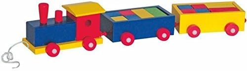 Woodyland 42 x 10 cm Didactic Toys Dominic Stacking Train (17-Piece) by Woodyland