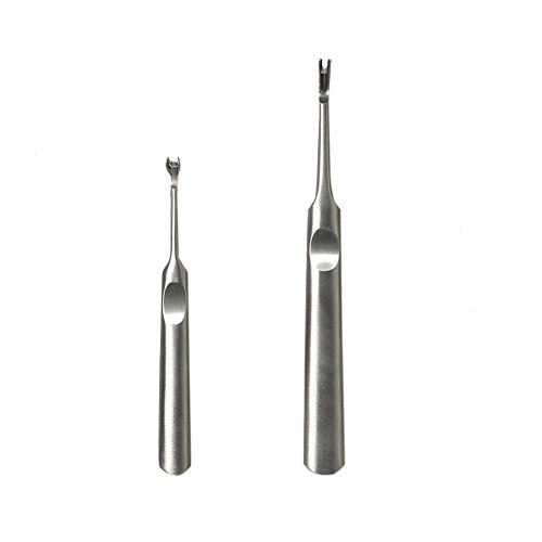 Driak 2pcs U V Shaped Stitching Groover Skiving Edge Beveler Leathercraft Leather Tool Kit