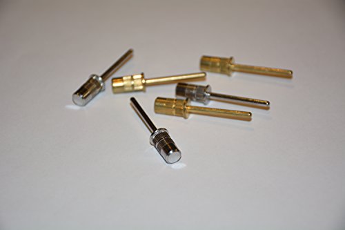 Solangel Mandrel Bit- For Nail Drill/File (Quantity: 6pcs) 3 Silver + 3 Gold
