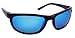 Sea Striker Outrigger Polarized Sunglasses with Black Frame,Blue Mirror and Grey Lens (Fits Medium to Large Faces)