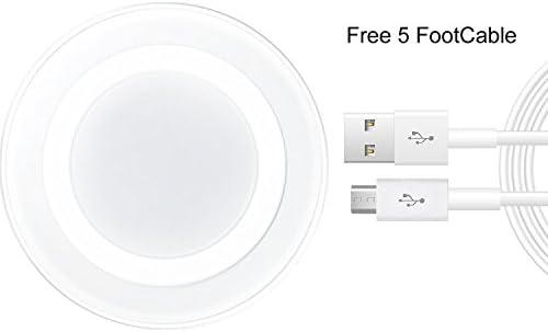 Wireless Charger, GuardEZ [Ultra Slim] Wireless Charge Charging Pad for iPhone X, iPhone 8/ 8 Plus,Samsung Galaxy S8/S8 Plus,S7/S7 Edge,Note 8 [No Adapter] (White)