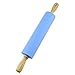 Rolling Pin, YYP Non-Stick Silicone Surface Rolling Pin, Wooden Rolling Pin Handle for Rolling Dough, Baking, Small Size