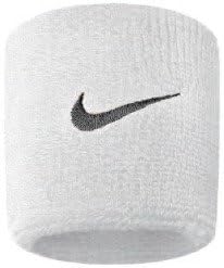 Amazon 即日出荷 ナイキ Nike リストバンド 両手組 7cm ホワイト スウッシュ ブラック Nnnos Nike ナイキ リストバンド