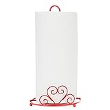 Trenton Gifts Paper Towel Holder With Scrolled Heart Design - Red