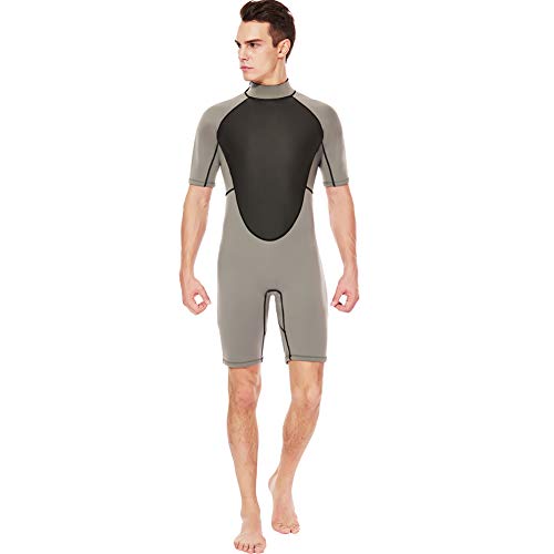 image for Realon Shorty Wetsuit Men 3mm Surfing Suit Diving Snorkeling Swimming 