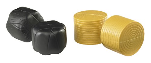 Bruder Round Hay Bales - Sorted - Wrapped and Unwrapped for Bale Wrapper (2 Piece)