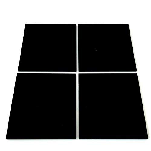 Super Cool Creations Black Square Mosaic Wall Tiles - Pack of 10-15cm x 15cm