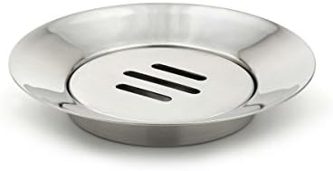 StainlessLUX 71187 Two-Tone Stainless Steel Soap Dish - Fine Bath Accessory for Your Home