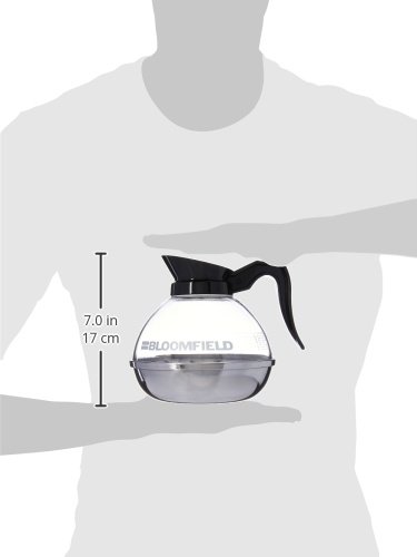 Bloomfield REG10114BLI Unbreakable Decanter, Plastic with Stainless Steel Bottom, Black Handle