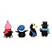 TangTanger 4 pcs Kawaii Animal Penguin Characters Toys Mini Figure Collection Playset, Cake Topper, Plant, Automobile decoration