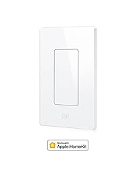 Interruptor de luz Eve   Conectado interruptor de pared, actualiza fácilmente para inteligente, automatiza tu iluminación con temporizadores y reglas, Bluetooth Low Energy, blanco (Apple HomeKit, iOS)   10027805