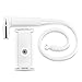 Aduro Solid-Grip iPad Stand Holder 360 Adjustable Universal Gooseneck Lazy Tablet Stand for Desk – Swivel Durable Rubberized Video Mount for Recording Holder (White)