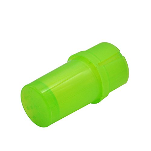 Botrong 3 Parts Spice Mill Plastic Herb Grinder Can Tobacco Storage Case (Random Color, 1 Piece)